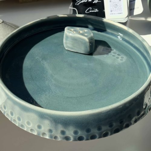 vase suiban (plat) art floral d'ikebana