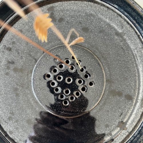 vase suiban Ikébana noir